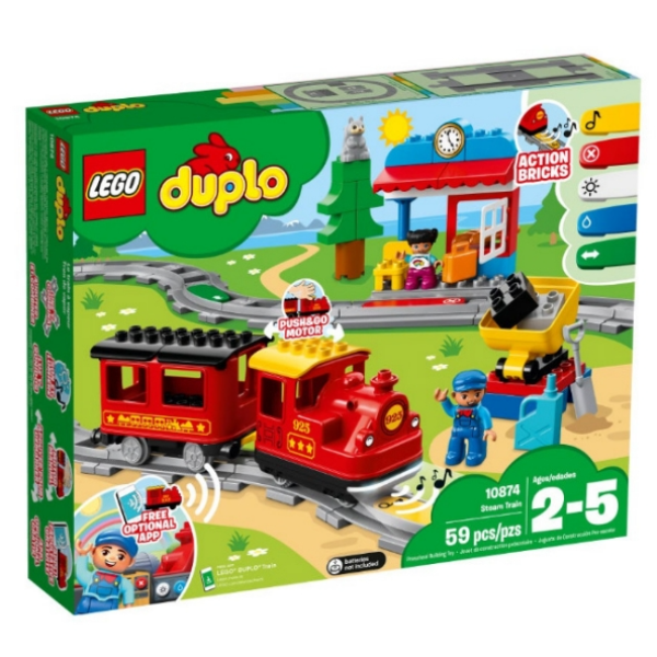 【LEGO 樂高積木】得寶 Duplo系列-蒸汽列車 (59pcs)