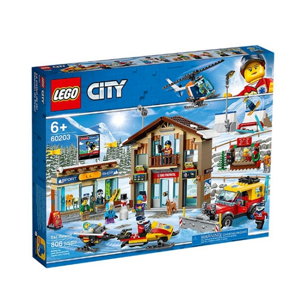 【LEGO 樂高積木】城市 City 系列 - 冬季滑雪度假村(806pcs)